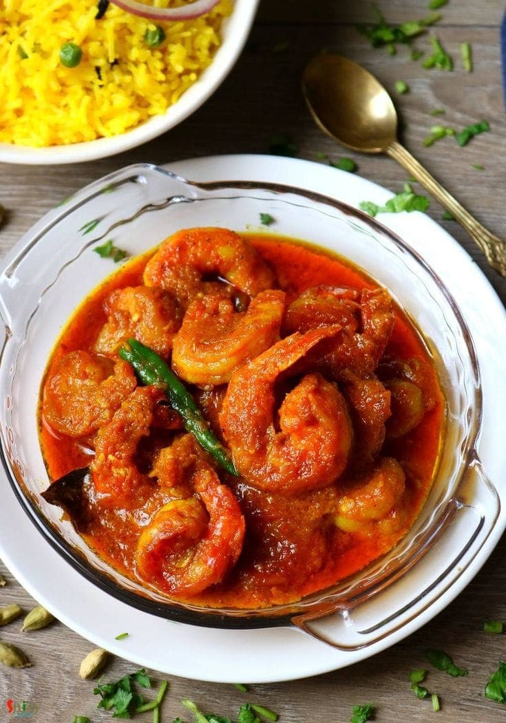 Gold Tiger Prawn Malai Curry