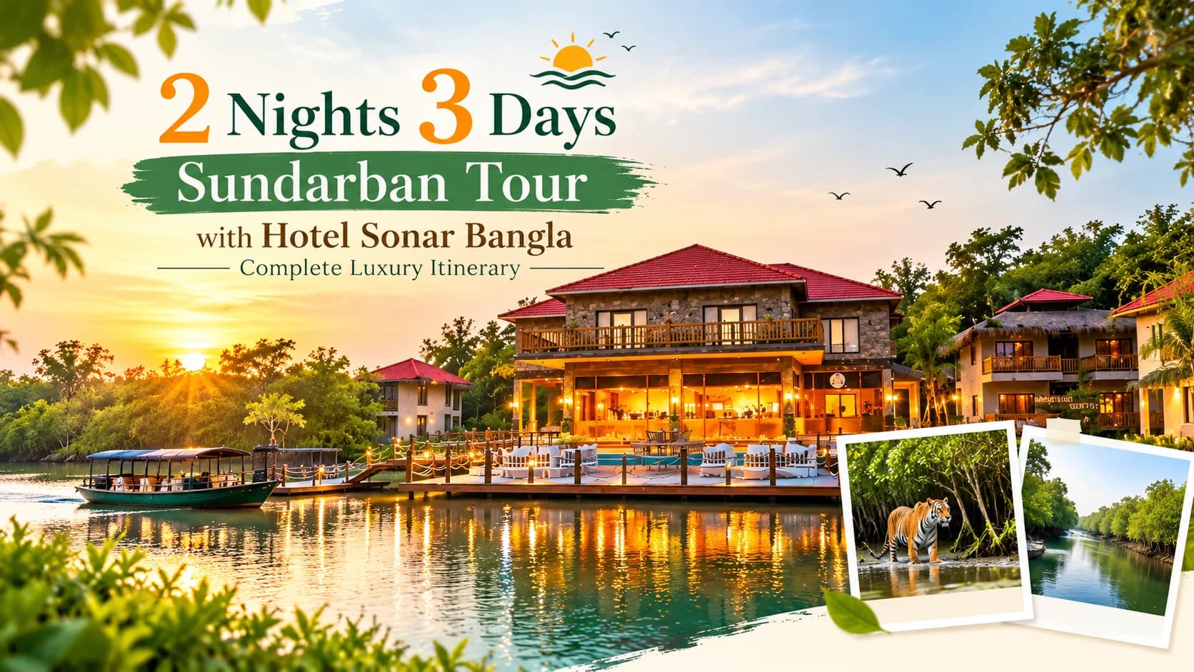 2 Nights 3 Days Sundarban Tour with Hotel Sonar Bangla - Complete Luxury Itinerary